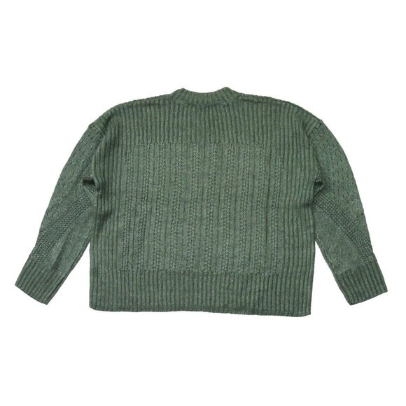 NWT Veronica Beard Erka Sweater in Green Linen Open Knit Pullover M $348 - Picture 6 of 6